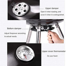 Portable Grills American Style Stew Oven, Smokeless Indoor Electric BBQ Grill with Waterproof Grill Cover, for Outdoor Courtyard Picnic Camping Tailgating BBQ Kettle Camping BBQ