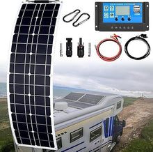 KZZAAO Flexible Solar Panel 200W 400W 800W Bendable Solar Panels Mono Cell, Lightweight & Urtra-Thin for RV, Camping, Boat, Balcony, Roof