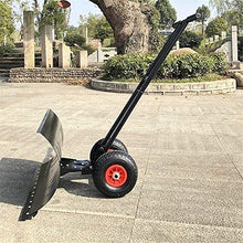 Snow Shovel Snow Pusher Shovel with Wheels| Heavy-Duty Snow Removal Vehicle for Road Surface Cleaning Snow Pusher