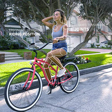 sixthreezero Women's Beach Cruiser Bike Around The Block Hybrid Bicycle Coral w/ Black Seat/Grips