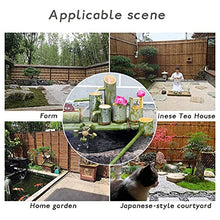 GenSDH Water Features for The Garden Bird Bath Bamboo Fountain Bamboo Pipe Filtration and Pumping, Scenic Water Circulation System Water Feature Pump,7,7(100cm/39.3in)