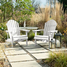 highwood AD-KITCHL6-WHE Hamilton Folding and Reclining Adirondack Chairs, 2-Piece Set, White