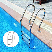 Swimming Pool Ladder for In Ground Pools Heavy Duty 3-Step Stainless Steel Pool Step Ladder W/Non-Slip Footstep 331 Lbs Capacity