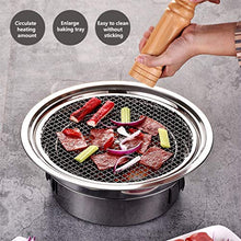 Charcoal Barbecue Grill Stainless Steel Non-Stick Tray Grills Portable for Outdoor Camping BBQ