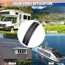 KZZAAO Flexible Solar Panel 200W 400W 800W 23.8% High Efficiency Solar Cells, Fiberglass Flexible Monocrystalline Solar Charger for RV