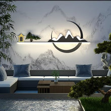HEAIQI Outdoor Wall Light Chinese Style Outdoor Villa Garden Wall Decorative Lamp, Solar Terrace Courtyard Exterior Outdoor Night Light