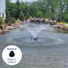 Half Off Ponds 1/4 HP 2500 GPH Floating Aerating Fountain LED 100 Ft Cord
