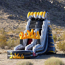 JumpOrange 19' Flame Water Slide with Splash Pool and Blower