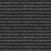 House, Home and More Indoor Outdoor Double-Ribbed Carpet Skid-Resistant Rubber Backing Smokey Black 6x50 Feet