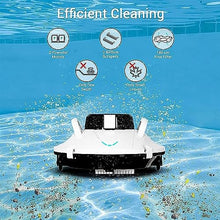 KANGJIEM Cordless Pool Vacuum Cleaner, Robotic Pool Cleaner, Self-Parking, with 140 Mins Maximum Runtime, Pool Vacuum for Above/In Ground Flat Pool Up to 1200 Sq Ft