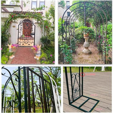 GFSGHZZ Rustproof Metal Rose Arch - Wide Heavy-Du Garden Trellis for Climbing Plants - Ele Outdoor Entrance Det,A-340X230X40Cm