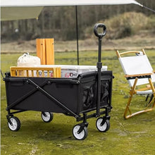 Trolley Cart Garden Cart Portable Collapsible Utility Wagon Folding Garden Trolley Cart Heavy Duty Wagon Shopping Cart Camping Cart Garden Wagon