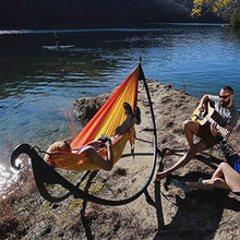 ENO - SoloPod Hammock Stand - Outdoor Stand for Camping, Traveling, a Festival, Patio Furniture, or The Beach - Charcoal