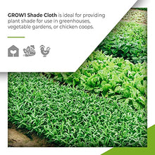 Grow1 Greenhouse 30% Shade Cloth Net, Garden Fence Covering Tarp, Chicken Coop, Tomato Plants, 32' x 100' Feet, Black