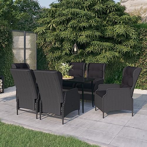 AMBERARD Garden Dining Set Dark Grey Furniture Set
