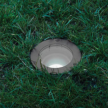 WAC Landscape Lighting, 3in Inground Light LED 120V with Adjustable Beam Angle and Integral Brightness Control 3000K in Solid Brass Coated with Bronze