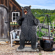 Design Toscano Growling Black Bear Life Size Statue Full Color
