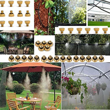 100PCS Brass Misting Nozzles for Cooling System, Low Pressure Mister Nozzles Fogging Spray Head Fog Nozzles 0.004-0.039" Orifice,10/24 UNC Thread (Size : 0.6mm)