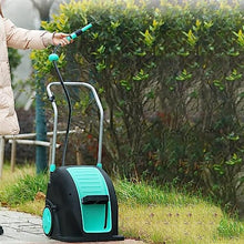 JKSVTF Garden Hose Reel Cart with Wheels, Portable Hose Cart, Car Wash Kit, Garden Home Hose Holder with Adjustable Swivel Nozzle Auto Storage (with 30m Hose)