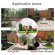 EliteBloom Water Features for The Garden Solar Powered Bird Bath Water Feature Pumping Machine Bamboo Fountain This is A for Friends, Good for Health, Cool in Summer and Warm in Winter (80Cm)