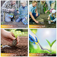 GUSATOLAS 6 PCS Cast-Aluminum Heavy Duty Gardening Tools Set Yellow