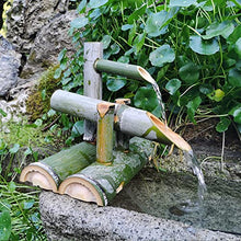 GenSDH Bamboo Water Feature Swing Pump Zen Garden Water Fountain Water Landscape Japanese Garden Decoration External Scene, 75Cm/29.5In,70cm/27.6in
