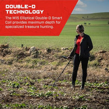 MINELAB M15 Elliptical Double-D Waterproof Smart Coil for MANTICORE Metal Detectors for Adults (Skidplate Included)