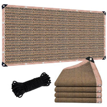 ACFBGFV 90% Mocha Garden Shade Fabric Sun Shade Cloth -Durable Sun Shade Cover for Plants, Outdoor, Greenhouse & Lawn Care | Lightweight Cover Mesh Fabric with Grommets, 34x47FT.