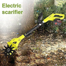 Electric Rototiller Cordless Rototiller Garden Rototiller with Rechargeable Battery and Charger for Distributing Lawn Gardens