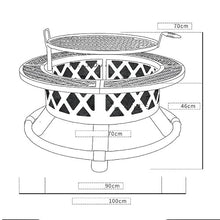 Fire Pit Iron Frame Fire Pits for Courtyard Outdoor Heaters Bonfire Oven Home Terrace Bake Stove Garden Supplies