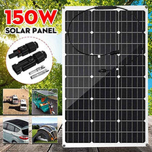 300W/150W Solar Panel 18V Semi-Flexible Monocrystalline Solar Cell DIY Cable Waterproof Outdoor Car RV Rechargeable Power System (150w)(300w)