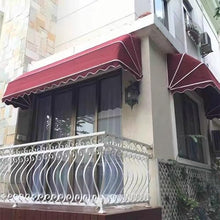 GFJYKDL Retractable Waterproof Patio Umbrella Foldable Outdoor Shelter for Balcony Terrace Garden Window & Door Protection Sunshade Canopy for Instant Shade,Rosso-1.4x0.6x0.6m