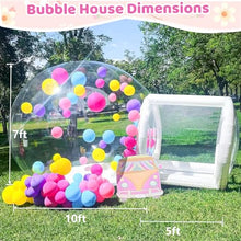 Gymodel Inflatable Bubble House Tent with Tunnel and Blower White 10 ft