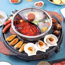 Hot Pot Barbecue Integrated Pot Home Smokeless Electric Barbecue Pan Roaster Electric Grill Kitchen Appliances