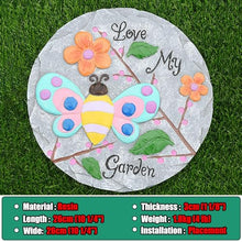 Elitix Stepping Stone Color Stones for Decorative Garden Stepping, Landscaping Step Walkway Stones Set of 5 with Beautiful Pattern, Used for Directions Ornaments Stones