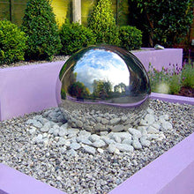 LSX 40 Inch Stainless Steel Gazing Ball Silver