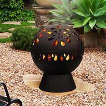 Fire Pit Multifunction Charcoal Brazier Iron Steel Fire Pit for Outdoor Heater Camping Barbecue Grill Creative Round Winter
