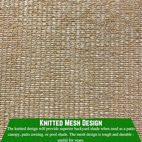 Farm Plastic Supply 85% Sand/Tan Shade Cloth Mesh Fabric 24' x 200' Tan