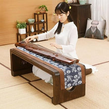 HASMI Living Room Table Console Table Guqin Piano Wood Ancient Furniture Four Long Space Guest Table Low Floor Oriental Tea Table Outdoor Side Table (Size : Table)
