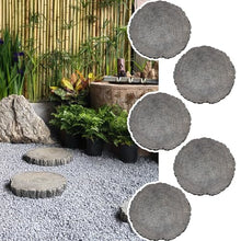 Elitix Stepping Stone Log Look Step Outdoor Large Stones 14" / 18" / 21", Stepping Garden Stone for Gardening Decorative, Walkway Pavers for Pathway Lawn Funeral(Color:Large,Size:5-pcs)