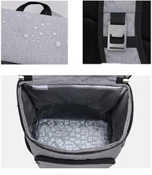 WAGMY Double-Layer Insulation Backpack Large-Capacity Outdoor Picnic Bag Beer Bottle Opener Trolley Ice Bag(D)
