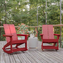 Flash Furniture Adirondack Rocking Chair, 2-Pack, Red