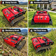 DareDevil Mower Remote Control Tracked Lawn Mower, 55° Slope Climb, 22-Inch Cutting Width, 9 HP Gas Engine, 6L Auxiliary Fuel Tank, Brushless Drive Motor