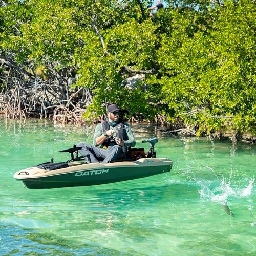 Pelican Catch PWR 100 Fishing Kayak - Ergo360 Seating System - 10 ft - Granite