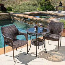 Christopher Knight Home Mirage 3 Piece Outdoor Bistro Set Brown