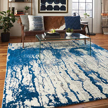 Nourison Twilight Beach Area Rug 7'9" x 9'9" Ivory Blue