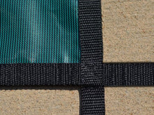 GLI Pool Products Secur-A-Pool 20x40 Ft Rectangular Mesh Safety Cover System with 4x8 Ft Center End Step Green
