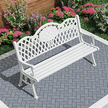 ERoomQ Outdoor Garden Bench Garden Bench Outdoor Patio Bench Park Terrace Bench Retro Garden Bench Decorative Lawn Bench for Porch,Lawn,Yard