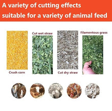 TXMACHINE Robotic Lawn Mowers 800kg/h hay Cutter Machine Electric hay Cutter Silage Machine Grass Cutter for Corn Straw,Elephant Grass,Chaff with 4 Blades (110V/60HZ, Green Color)