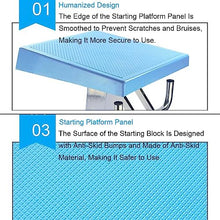 IOUYUP 1pcs Heavy Duty Stainless Steel Diving Board for Pools – Diving Platform for Competitive Swimming and Safe Aquatic Training